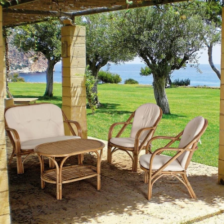 Immagine di Bizzotto Salotto da Esterno Golf in Rattan