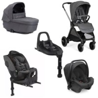 Immagine di Chicco Trio Bellagio Navicella Gran Comfort, Ovetto Neonato Kory Plus e Seggiolino Auto Bi-Seat con Base Full 360 Isofix e Girevole - a 0 a 12 anni