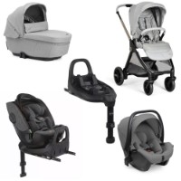 Immagine di Chicco Trio Bellagio Navicella Gran Comfort, Ovetto Neonato Kory Plus e Seggiolino Auto Bi-Seat con Base Full 360 Isofix e Girevole - a 0 a 12 anni