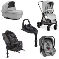 Immagine di Chicco Trio Bellagio Navicella Gran Comfort, Ovetto Neonato First Seat Recline e Seggiolino Auto Bi-Seat con Base Full 360 Isofix e Girevole - da 0 a 12 anni