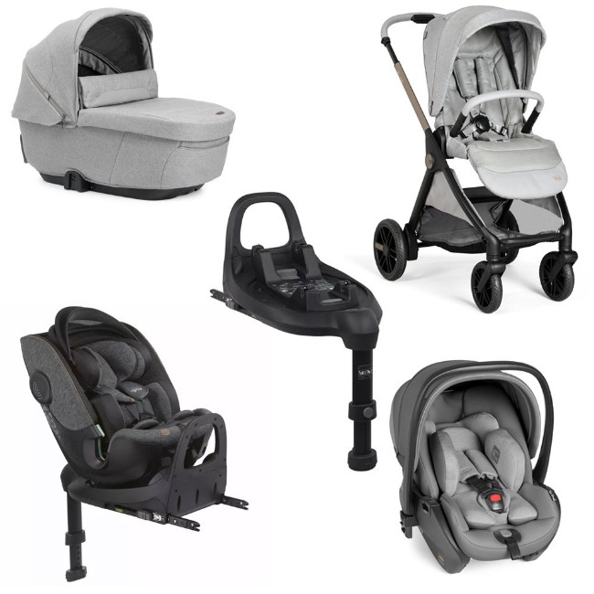 Immagine di Chicco Trio Bellagio Navicella Gran Comfort, Ovetto Neonato First Seat Recline e Seggiolino Auto Bi-Seat con Base Full 360 Isofix e Girevole - da 0 a 12 anni