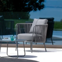 Immagine di Vermobil Poltrona Bassa Daisy Rope Grigio Antico