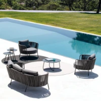Immagine di Vermobil Poltrona Bassa Daisy Rope Grigio Antico
