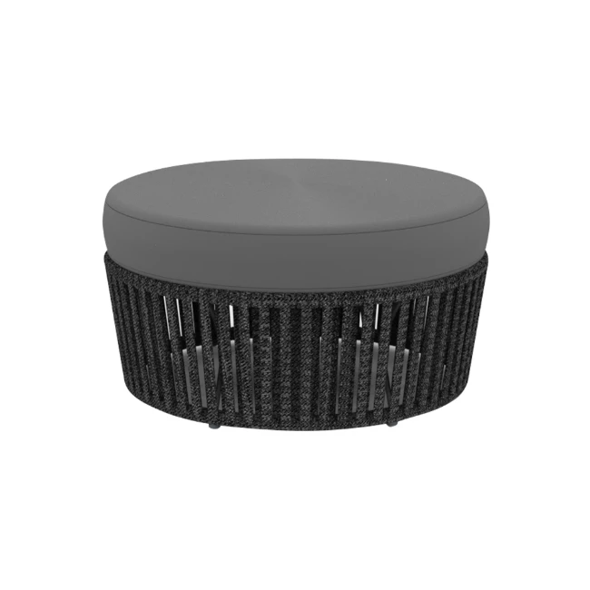 Immagine di Vermobil Tavolino Pouf Daisy Rope Grigio Antico 