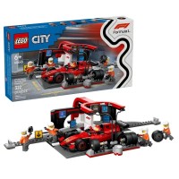 LEGO City F1 Pit Stop e Pit Crew con Auto Ferrari 60443