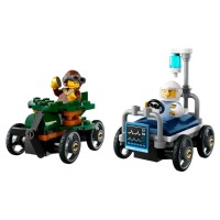 LEGO City Pack Veicoli da Corsa: Aereo Contro Letto d’Ospedale 60459