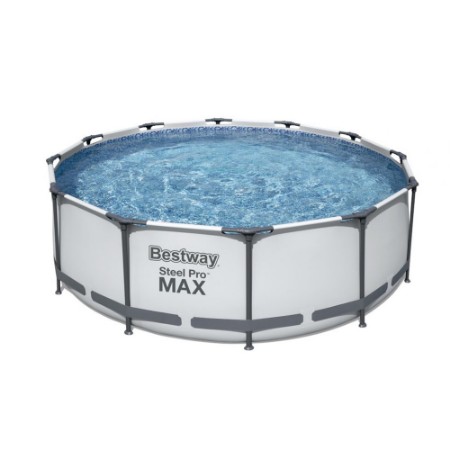 Bestway Piscina Rotonda Steel Pro MAX 56408 - 305x76cm con Filtro a Cartuccia	
