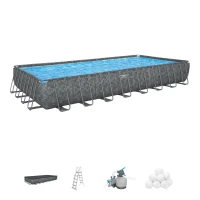 Immagine di Bestway Piscina Rettangolare APX 365 - 561KJ - 956x488x132cm con Filtro a Sabbia