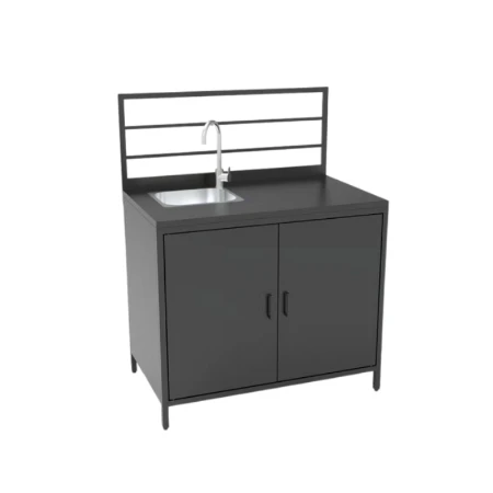 Immagine di Ompagrill Modulo Componibile con Lavello Inox in Alluminio