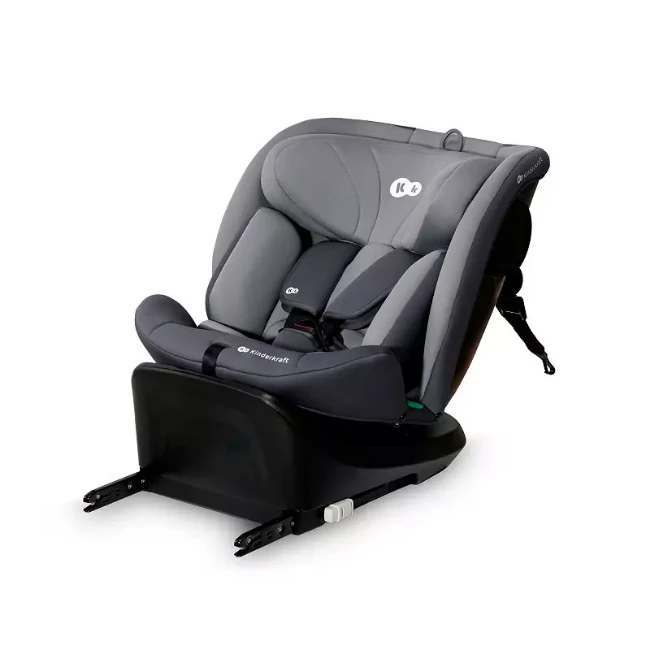 Immagine di Kinderkraft i-Grow Seggiolino Auto 40-150cm con Base Isofix Girevole e cinghia Top Tether - dalla nascita ai 12 anni