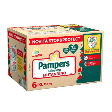 Immagine di Pampers Mutandino Baby Dry XL tg 6 – Pacco Scorta da 74 Pannolini
