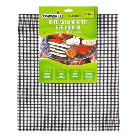 Immagine di Ompagrill Rete Antiaderente Teflonata 42x36 cm 