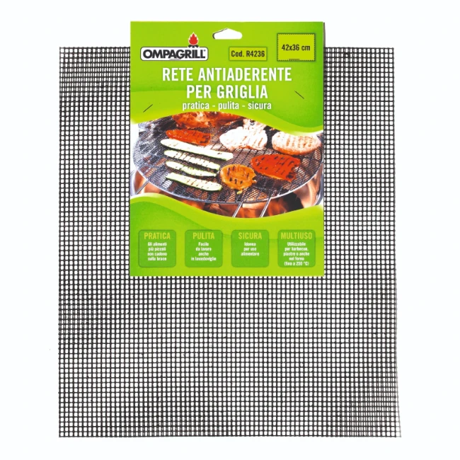 Immagine di Ompagrill Rete Antiaderente Teflonata 42x36 cm 