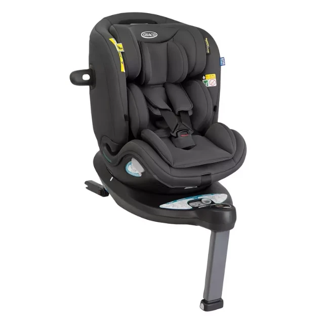 Immagine di Graco Turn2Me Grow i-Size Seggiolino Auto Isofix con Base 360 Girevole, 0-7 anni, Reclinabile, Protezione Laterale