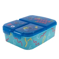 Immagine di Sandwich Box Stitch Contenitore Porta Pranzo per Bambini, Multi Scomparti, Chiusura Sicura
