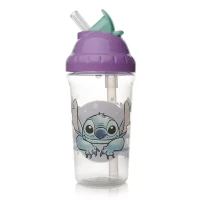Immagine di Stitch Bicchiere Flexi con Cannuccia per Bambino, dai 10 Mesi, 295ml