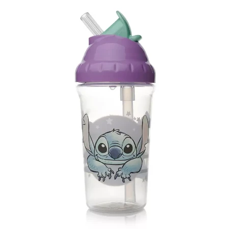 Immagine di Stitch Bicchiere Flexi con Cannuccia per Bambino, dai 10 Mesi, 295ml