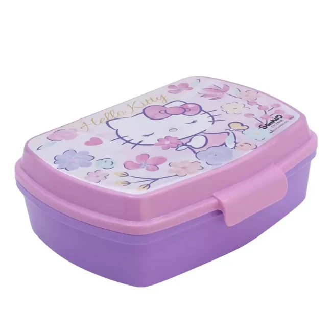 Contenitore Pranzo Bambini Frozen Con Cucchiaio E Forchetta - Porta Sandwich In Plastica Per Scuola E Picnic - 2