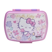 Immagine di Sandwich Box Hello Kitty Contenitore Porta Pranzo per Bambine - Chiusura Sicura 