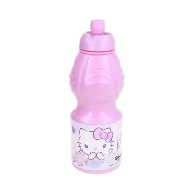 Immagine di Hello Kitty Boraccia Sport in Plastica con Beccuccio Ergonomico 400ml