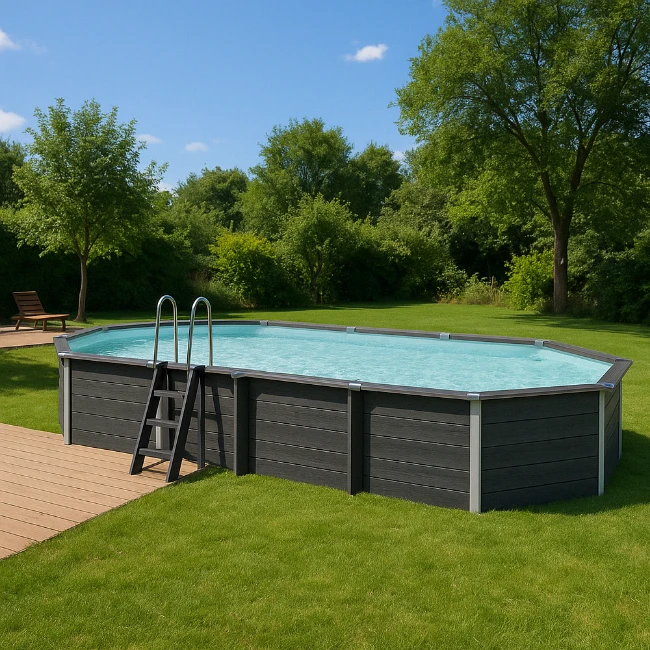 Immagine di Piscina Fuori Terra Ovale Avantgarde 804 x 386 x 124 cm con Filtro a Sabbia