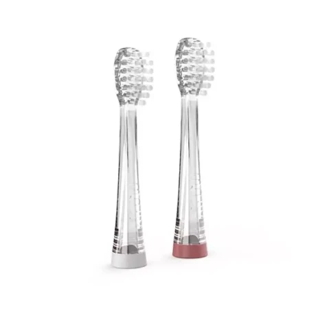 Immagine di Nuvita Set Ricambio 2 Testine per Spazzolino Elettrico Sonic Clean&Care - Taglia Media