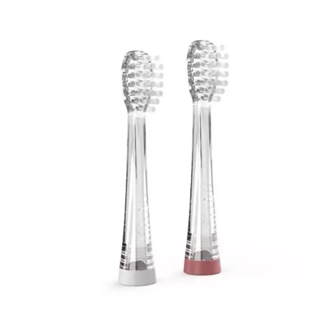 Immagine di Nuvita Set Ricambio 2 Testine per Spazzolino Elettrico Sonic Clean&Care - Taglia Media