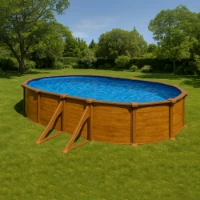 Immagine di Piscina Ovale Sicilia KITPROV503W - 500x300x120cm con Filtro a Cartuccia