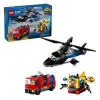 LEGO City Elicottero, Autopompa e Sottomarino 60462
