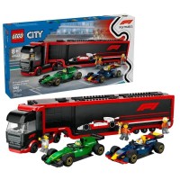 LEGO City Autotrasportatore F1 con Monoposto RB20 e AMR24 F1 60445