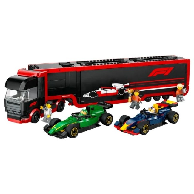 LEGO City Autotrasportatore F1 con Monoposto RB20 e AMR24 F1 60445