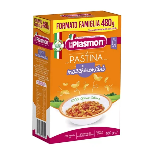 Immagine di Plasmon La Pastina Maccheroncini - Formato Famiglia 480 gr