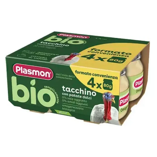 Immagine di Plasmon Bio Omogeneizzato Tacchino con Patate Dolci 4x80gr