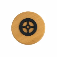 Immagine di Tagliere Rotondo con Base Rotante Ø 35 cm in Legno