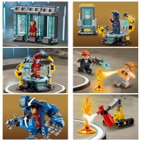 Tony Stark Lego Sala Delle Armature Di Iron Man Lego Marvel