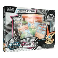 Immagine di Pokemon Collezione Illustrazione Victini Scarlatto e Violetto - Luce Nera e Fuoco Bianco