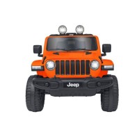 Auto Elettrica BT Li-Ion Jeep Wrangler Rubicon Arancio 12,6V con Radiocomando