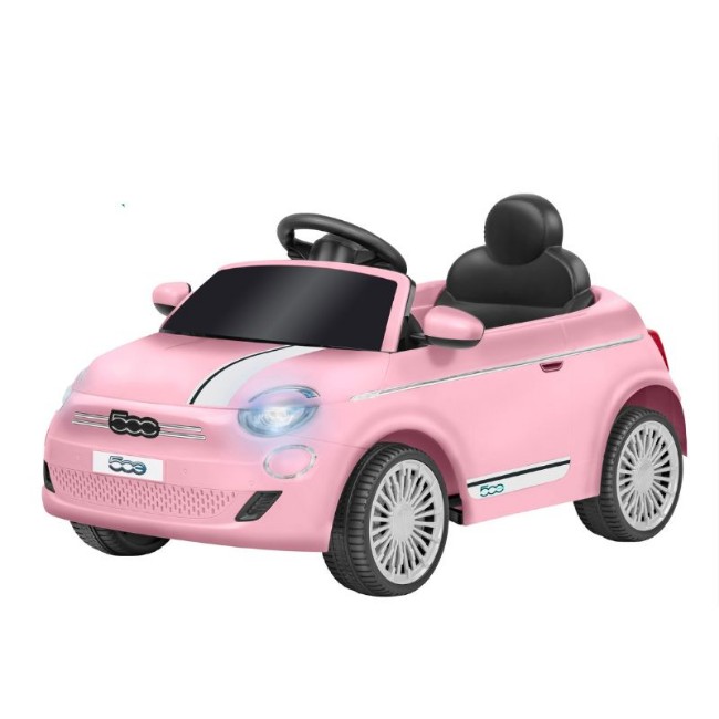 Auto Elettrica BT Li-Ion Fiat 500E Rosa 12,6V 4,5AH con Radiocomando