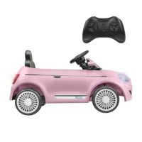 Auto Elettrica BT Li-Ion Fiat 500E Rosa 12,6V 4,5AH con Radiocomando