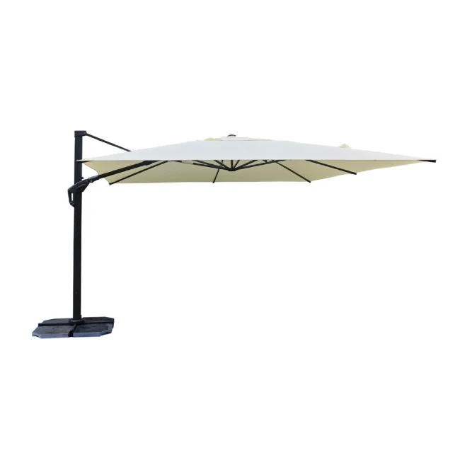 Immagine di Ombrellone Monaco Maxi 3x4 m con Palo Antracite