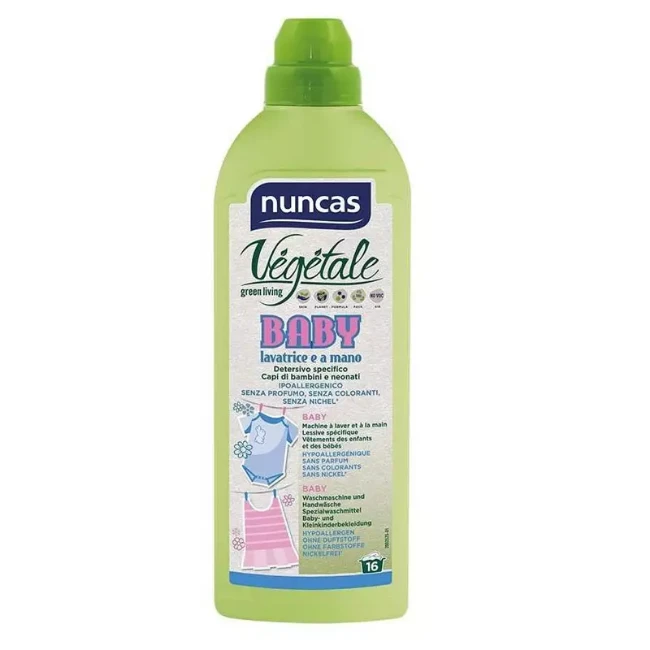 Immagine di Nuncas Vegetale Baby Detersivo Lavatrice Liquido Specifico per Capi di Bambini e Neonati