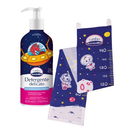 Immagine di Euphidra AmidoMio BiPack Detergente Delicato da 500ml e Metro Cameretta