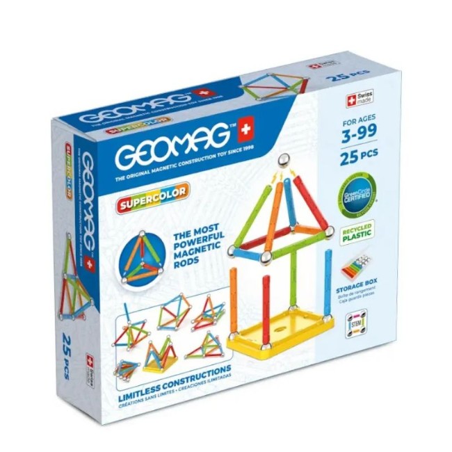 Geomag Supercolor Recycle 25 Pezzi