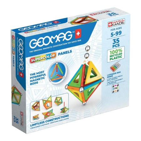 Geomag Supercolor Panels Recycled 35 Pezzi