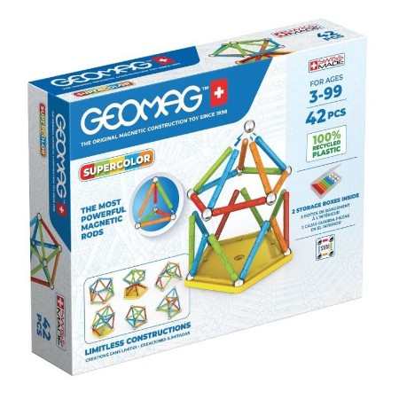 Geomag Supercolor Panels Recycled 42 Pezzi