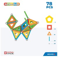 Geomag Supercolor Panels Recycled 78 Pezzi 