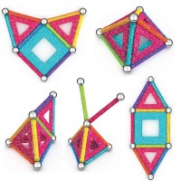 Geomag Glitter Panels Recycled 22 Pezzi
