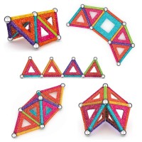 Geomag Glitter Panels Recycled 35 Pezzi