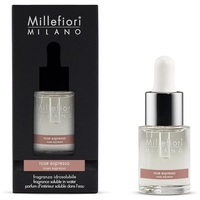 Immagine di Millefiori Ricarica per Diffusore ad Ultrasuoni Fragranza Idrosolubile Rose Espresso 15 ml