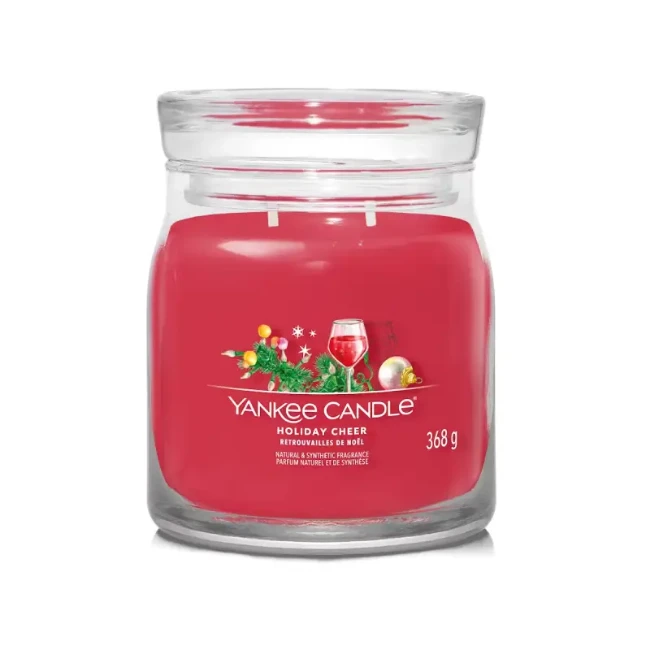 Immagine di Yankee Candle Signature Candela in Giara Media Holiday Cheer 50 Ore